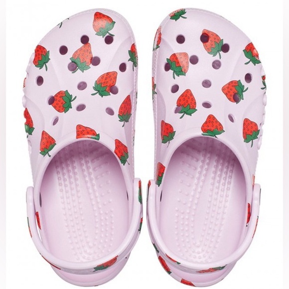 NWT - Crocs Baya Seasonal Printed Clog Ballerina Pink Strawberry M4/W6 - Picture 1 of 6
